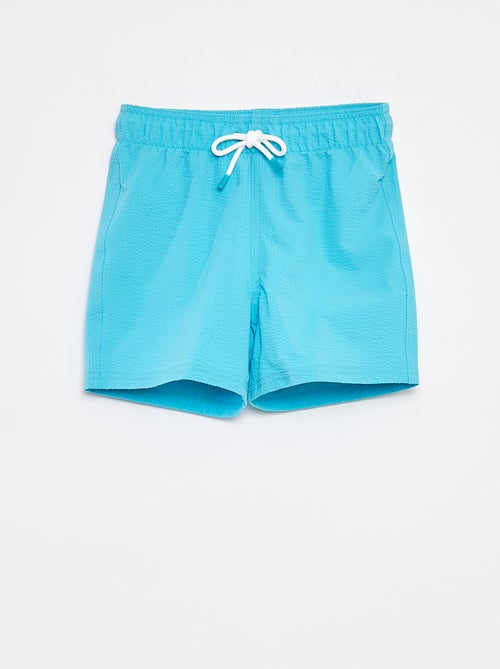 Bermudas de banho lisas com cordões para apertar - Kiabi