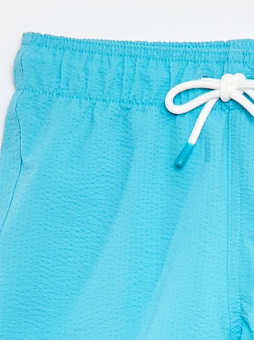 Bermudas de banho lisas com cordões para apertar - Kiabi