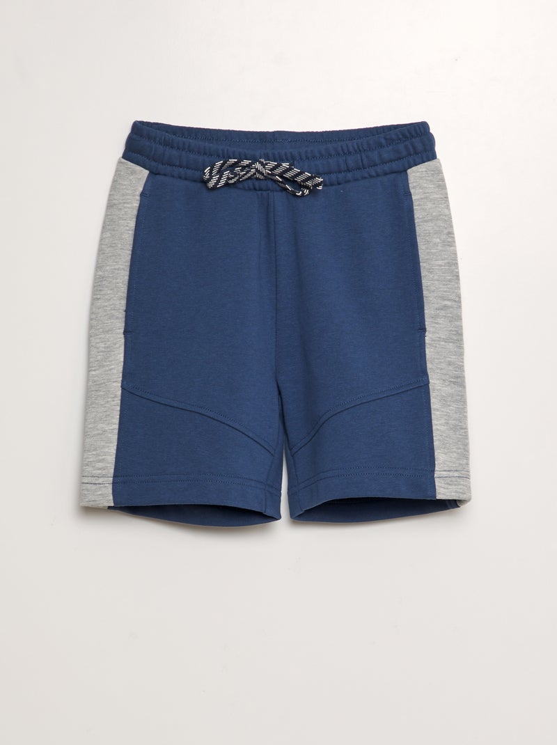 Bermudas de desporto bicolores AZUL - Kiabi