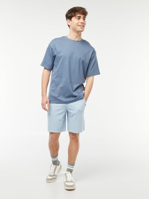 Bermudas de desporto corte direito em moletão  - - Kiabi