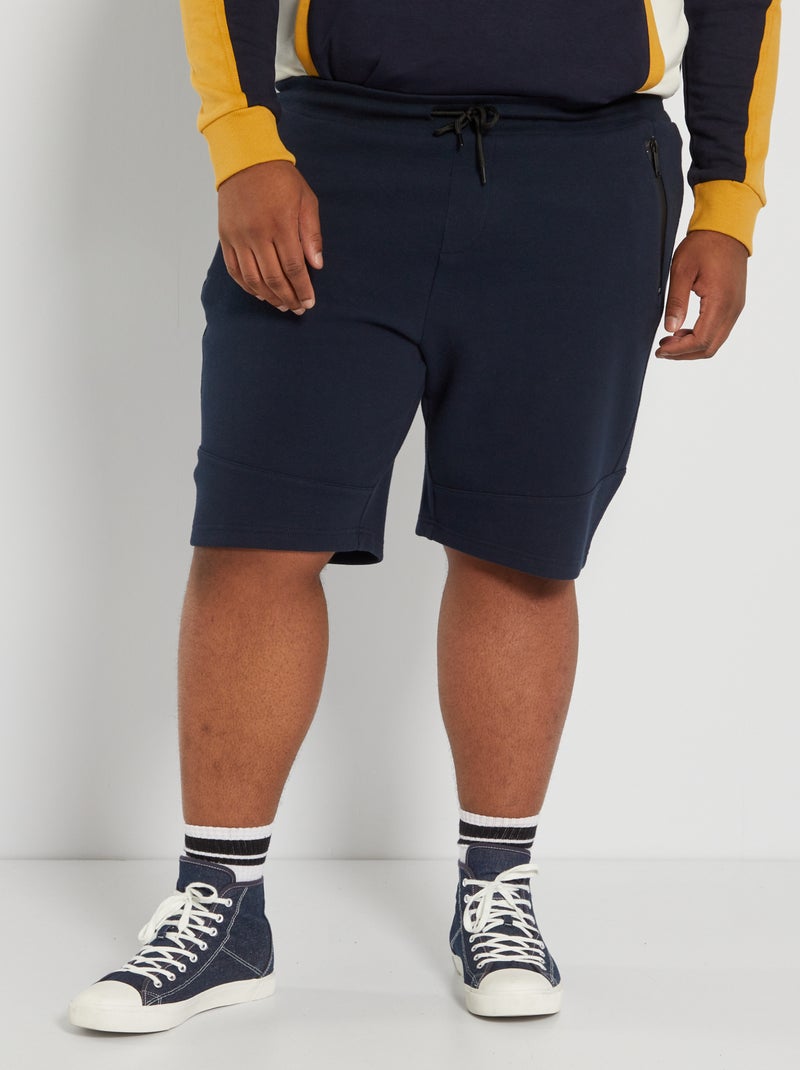 Bermudas de desporto em malha piqué AZUL - Kiabi