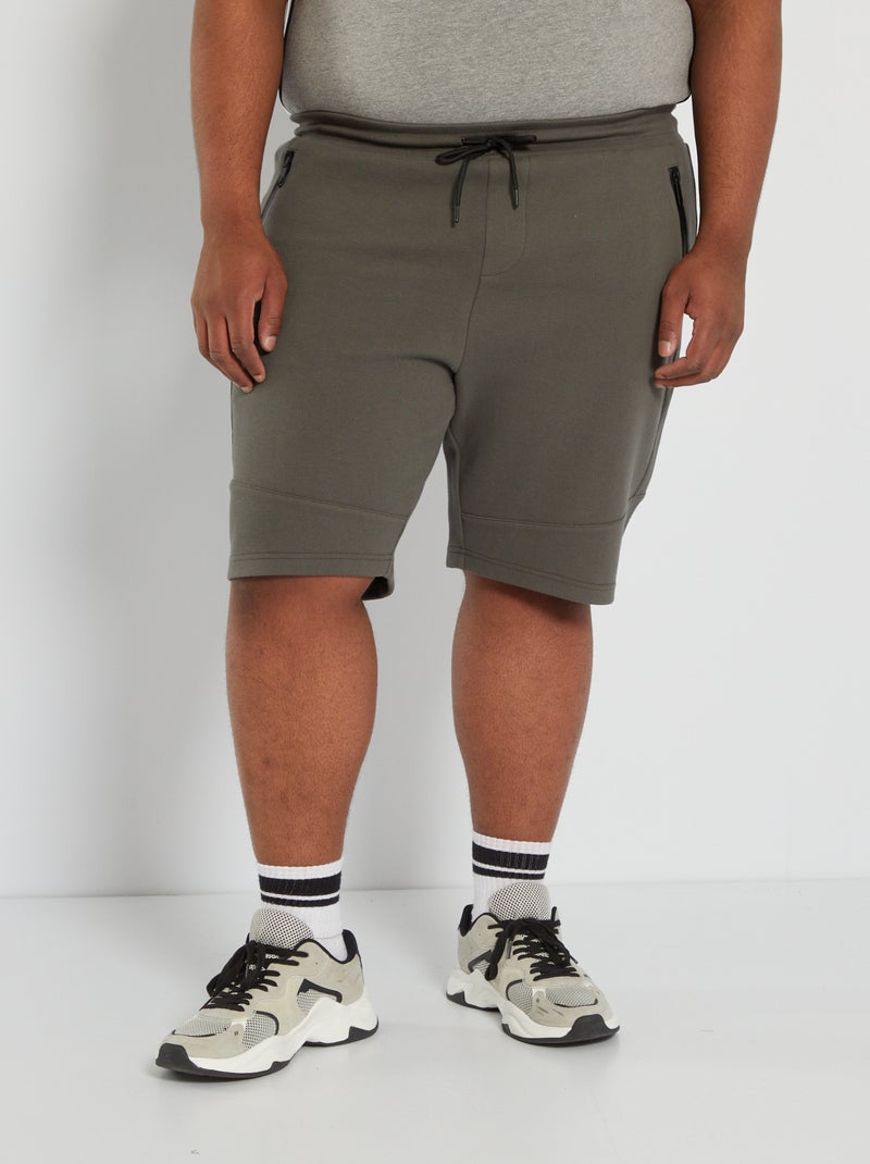 Bermudas de desporto em malha piqué CAQUI - Kiabi