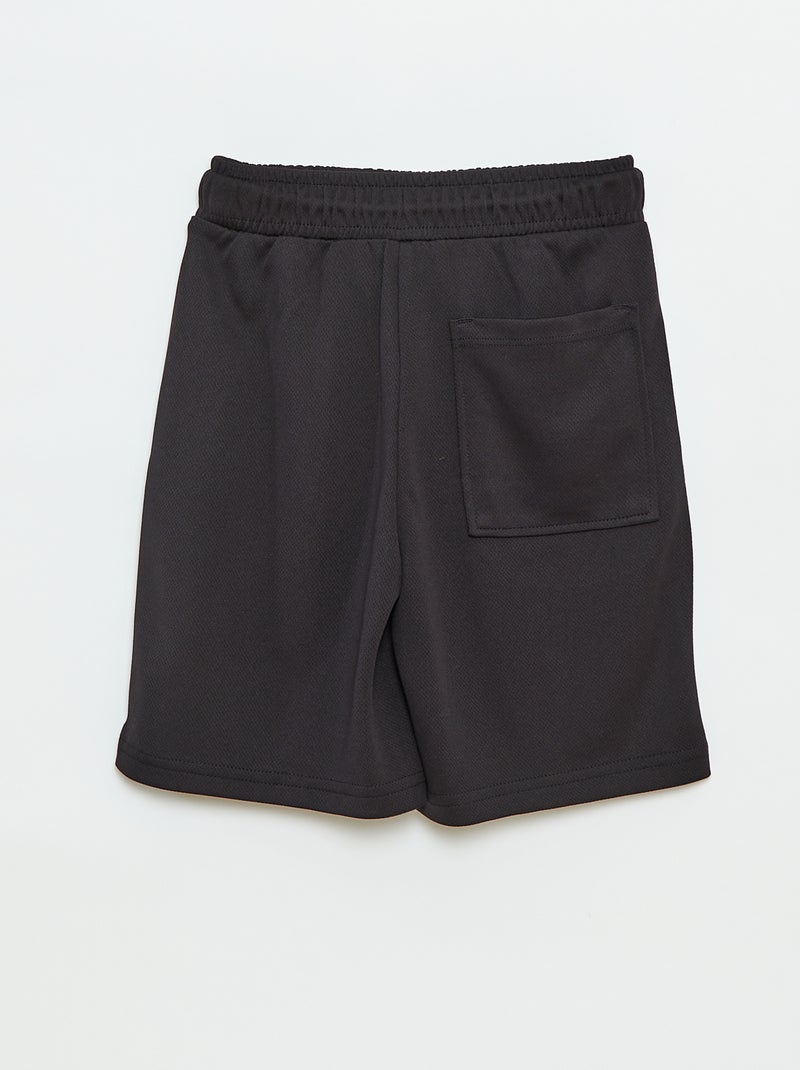 Bermudas de desporto leves com bolsos Preto - Kiabi