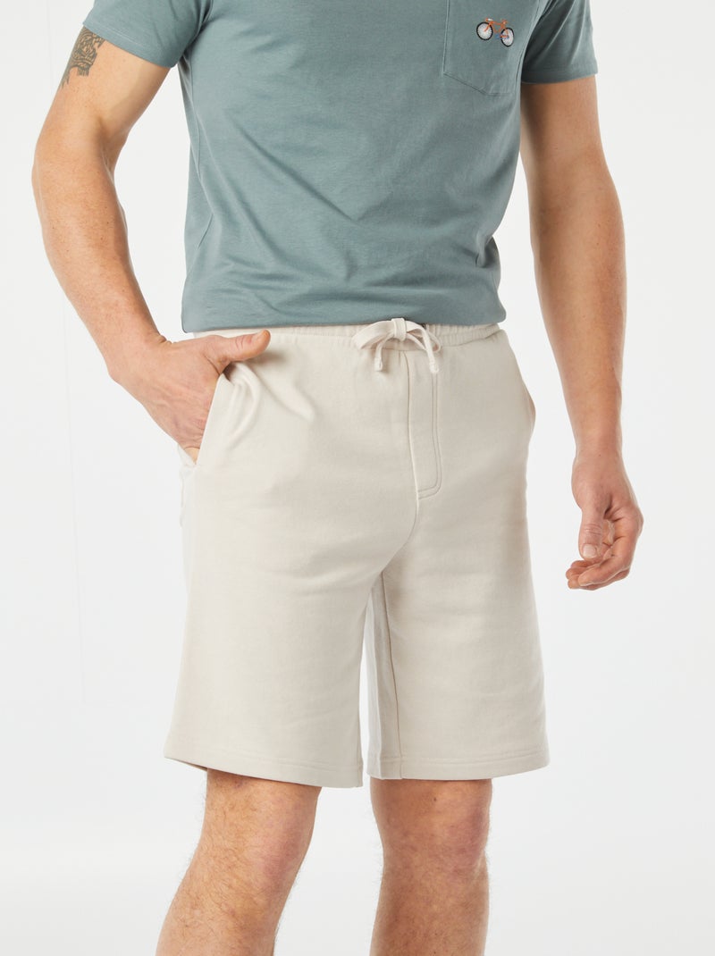 Bermudas de fato de treino lisas CINZA - Kiabi