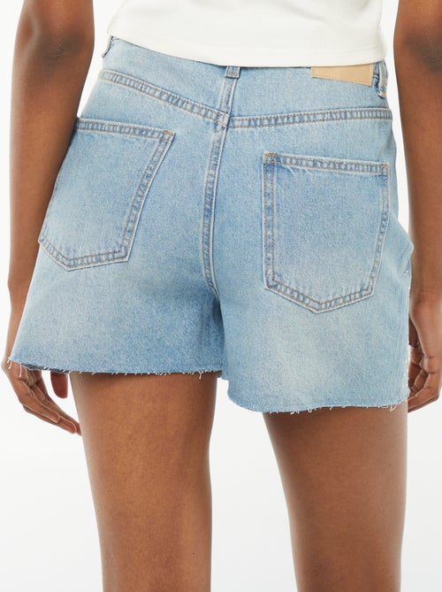 Bermudas de ganga 5 bolsos com ouropel - Kiabi