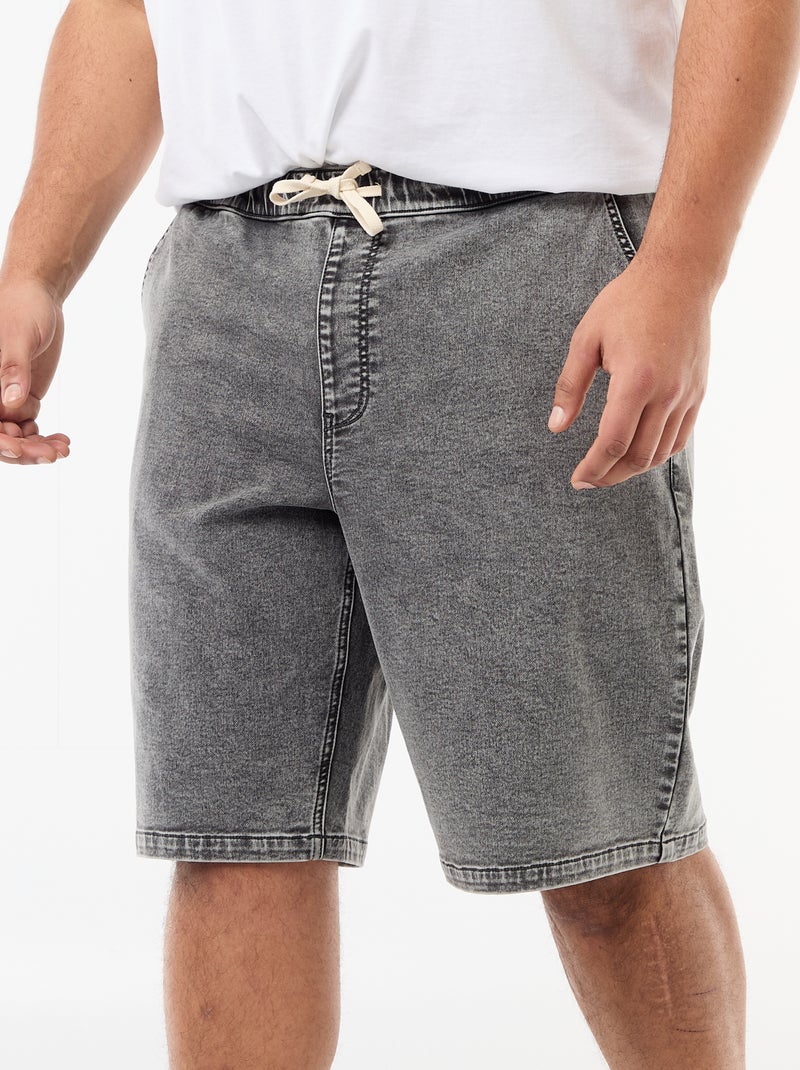 Bermudas de ganga Cinza - Kiabi