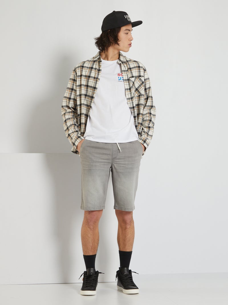 Bermudas de ganga CINZA - Kiabi