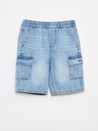 Bermudas de ganga com 2 bolsos com aba
