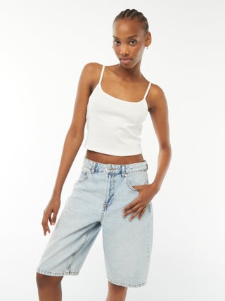 Bermudas de ganga com 5 bolsos