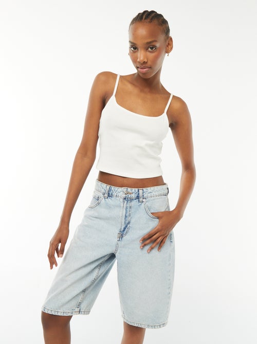 Bermudas de ganga com 5 bolsos - Kiabi