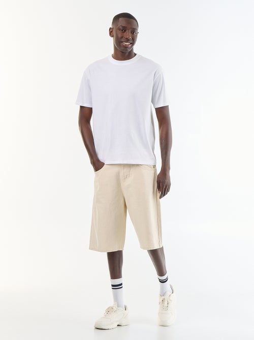 Bermudas de ganga com 5 bolsos - Kiabi Bermudas de ganga com 5 bolsos - Kiabi