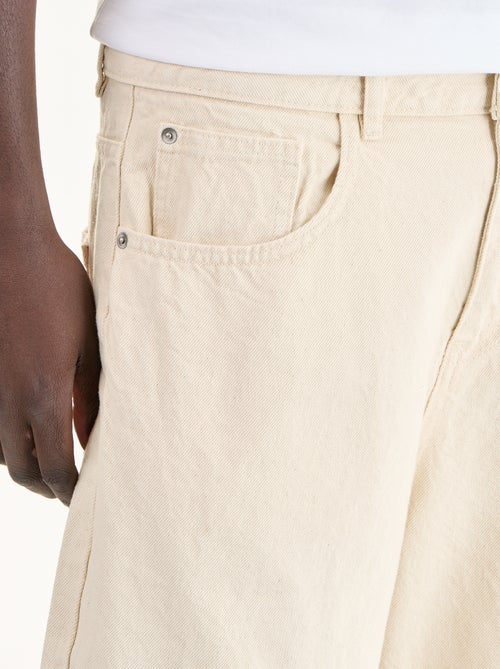 Bermudas de ganga com 5 bolsos - Kiabi Bermudas de ganga com 5 bolsos - Kiabi