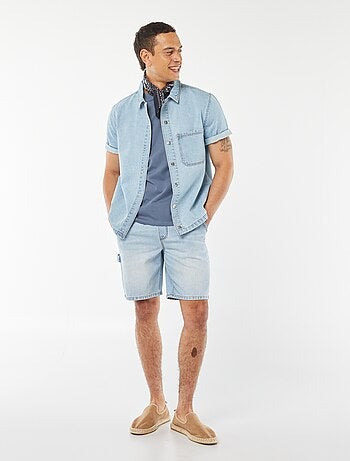 Bermudas de ganga com bolsos