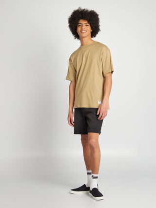Bermudas de ganga com cintura elástica