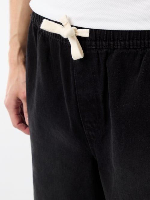 Bermudas de ganga com cintura elástica - Kiabi