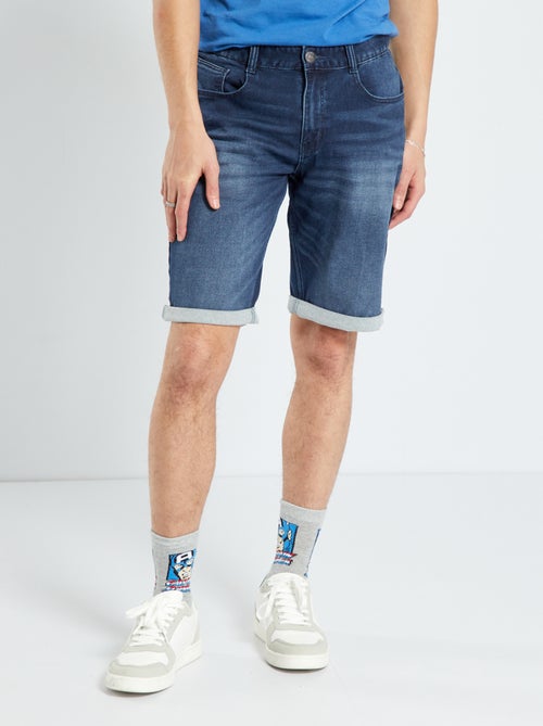 Bermudas de ganga com cintura standard - Kiabi