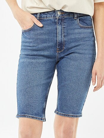 Bermudas de ganga com cintura subida