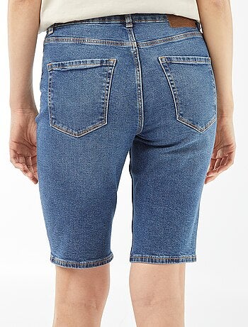 Bermudas de ganga com cintura subida