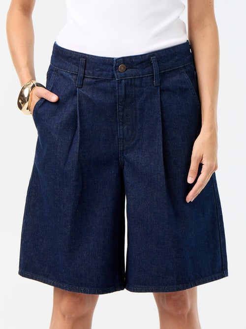 Bermudas de ganga com comprimento pelo joelho - Kiabi