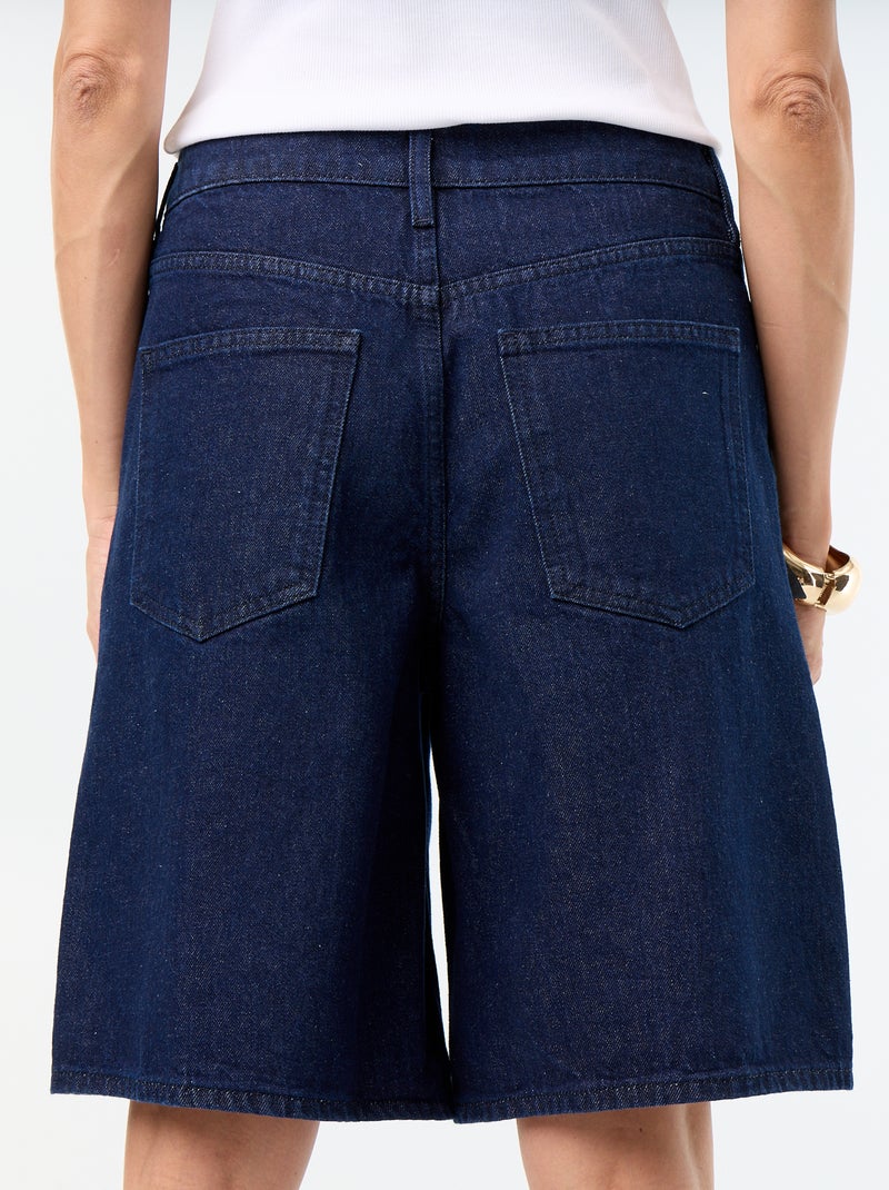 Bermudas de ganga com comprimento pelo joelho Azul - Kiabi
