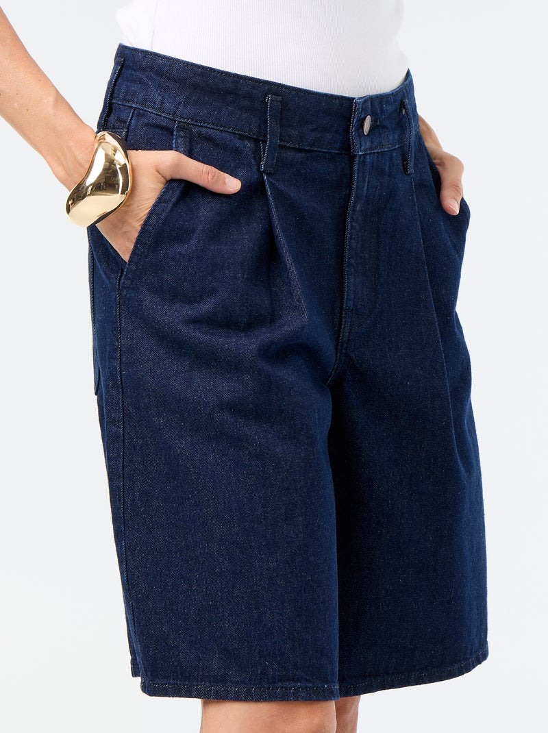 Bermudas de ganga com comprimento pelo joelho Azul - Kiabi