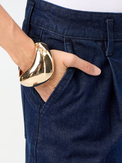 Bermudas de ganga com comprimento pelo joelho - Kiabi