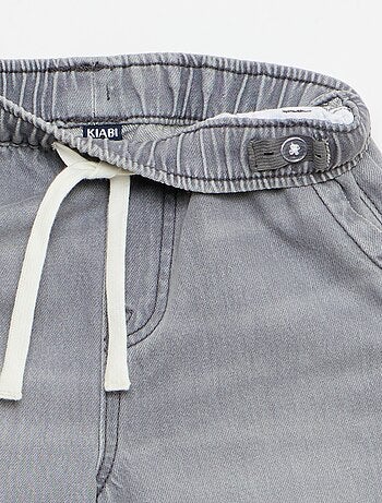 Bermudas de ganga com cordões de ajuste
