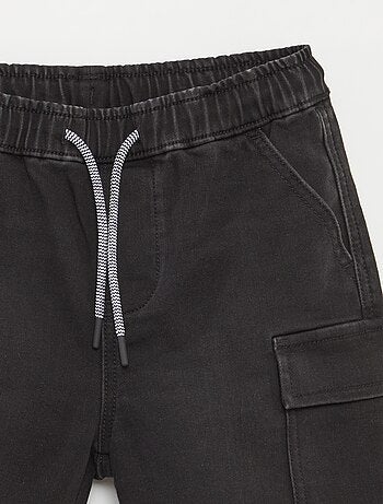 Bermudas de ganga com cós elástico