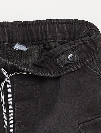 Bermudas de ganga com cós elástico
