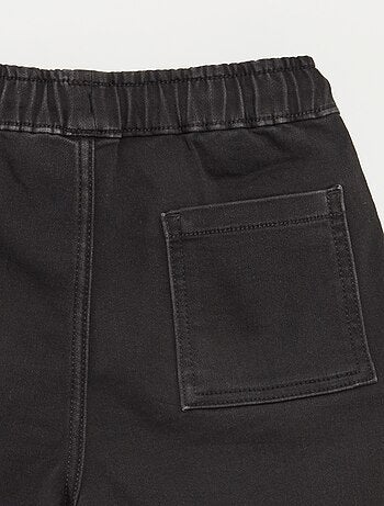 Bermudas de ganga com cós elástico