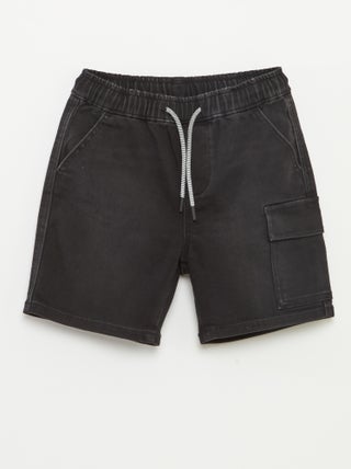 Bermudas de ganga com cós elástico