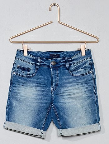 Bermudas de ganga com efeito deslavado - Kiabi