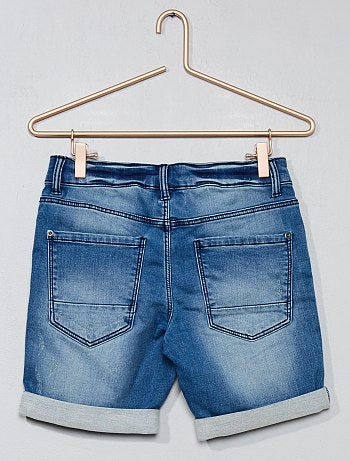 Bermudas de ganga com efeito deslavado - Kiabi