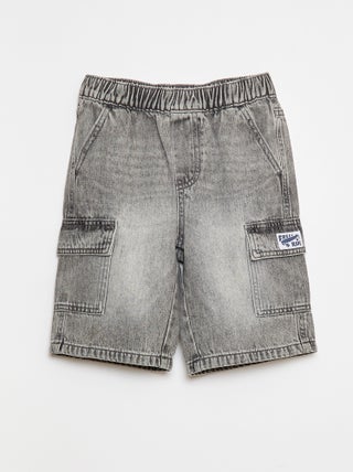 Bermudas de ganga com vários bolsos