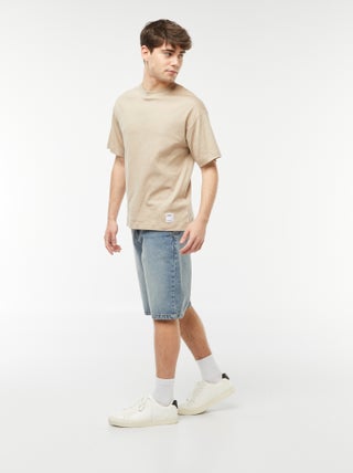 Bermudas de ganga corte baggy