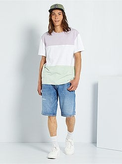 Bermudas de ganga de conceção ecológica - Kiabi