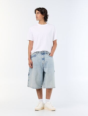 Bermudas de ganga estilo carpinteiro