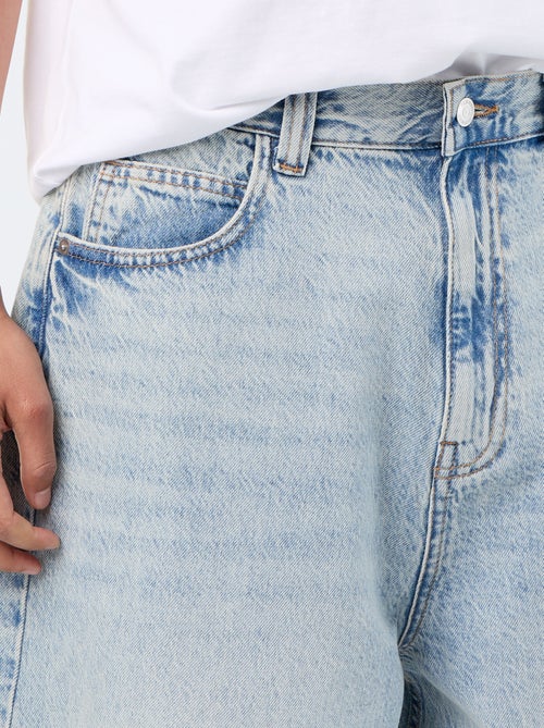 Bermudas de ganga estilo carpinteiro - Kiabi