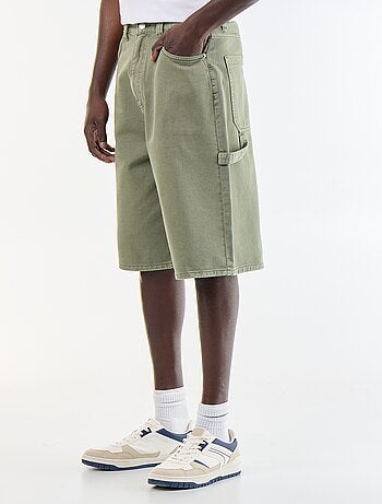 Bermudas de ganga estilo carpinteiro