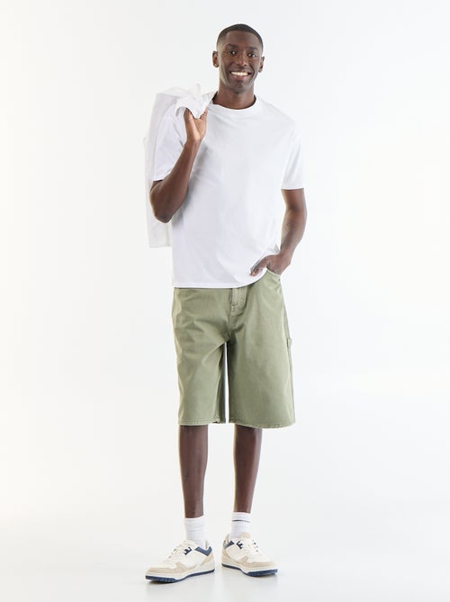 Bermudas de ganga estilo carpinteiro - Kiabi Bermudas de ganga estilo carpinteiro - Kiabi