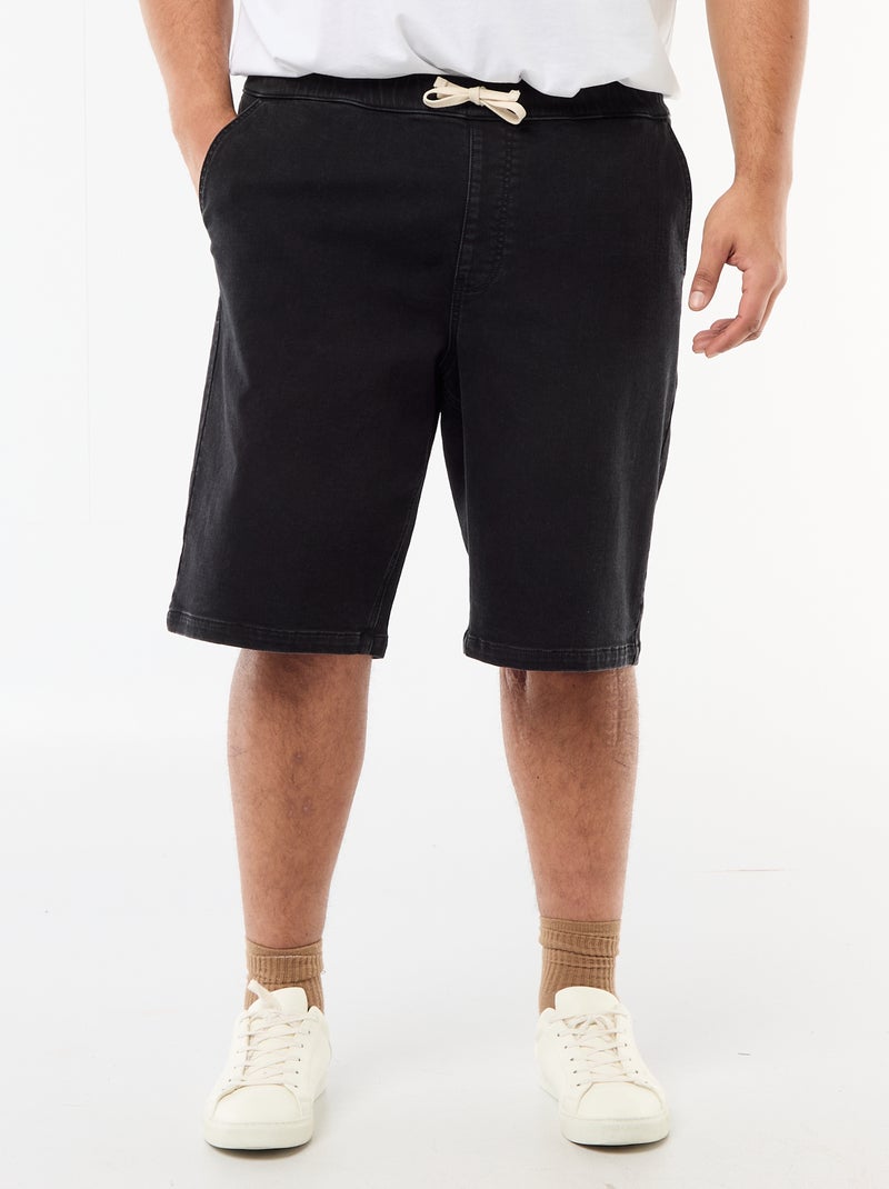 Bermudas de ganga Preto - Kiabi