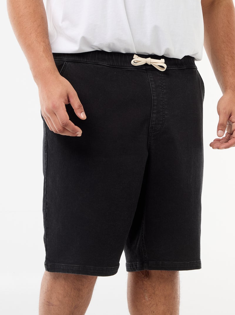 Bermudas de ganga Preto - Kiabi
