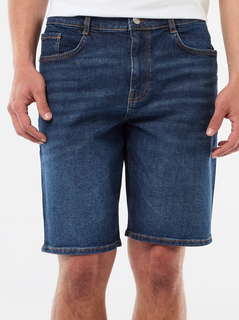 Bermudas de ganga slim fit Azul - Kiabi
