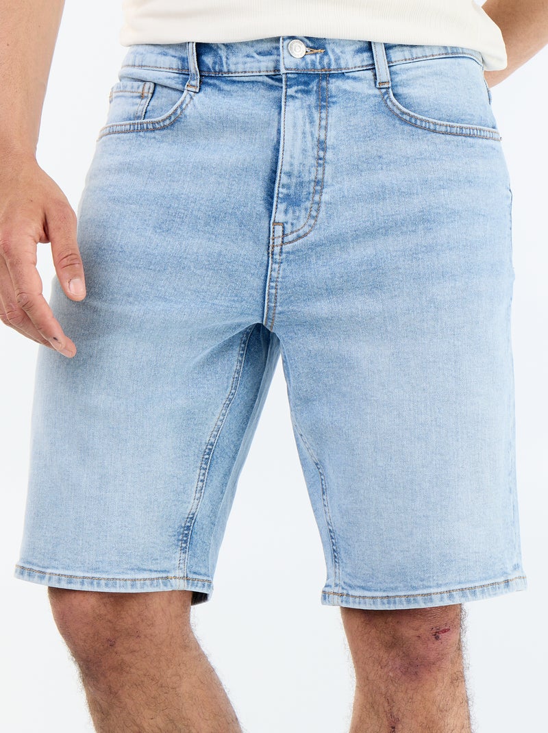 Bermudas de ganga slim fit Azul - Kiabi