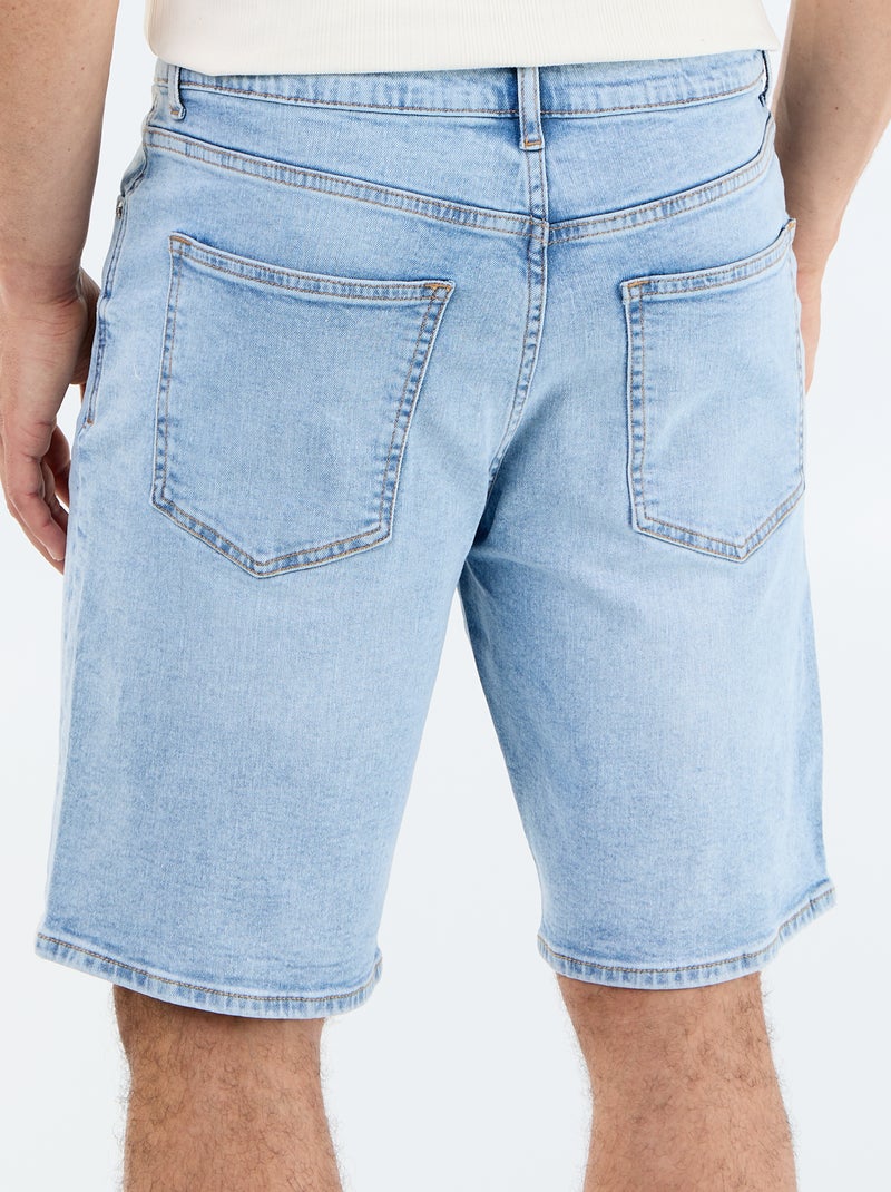 Bermudas de ganga slim fit Azul - Kiabi