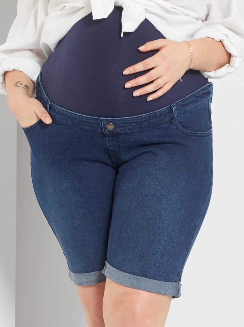 Bermudas de grávida AZUL - Kiabi