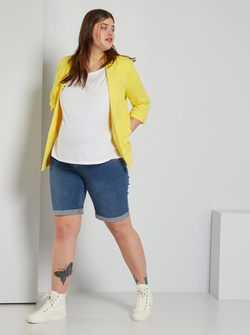 Bermudas de grávida AZUL - Kiabi