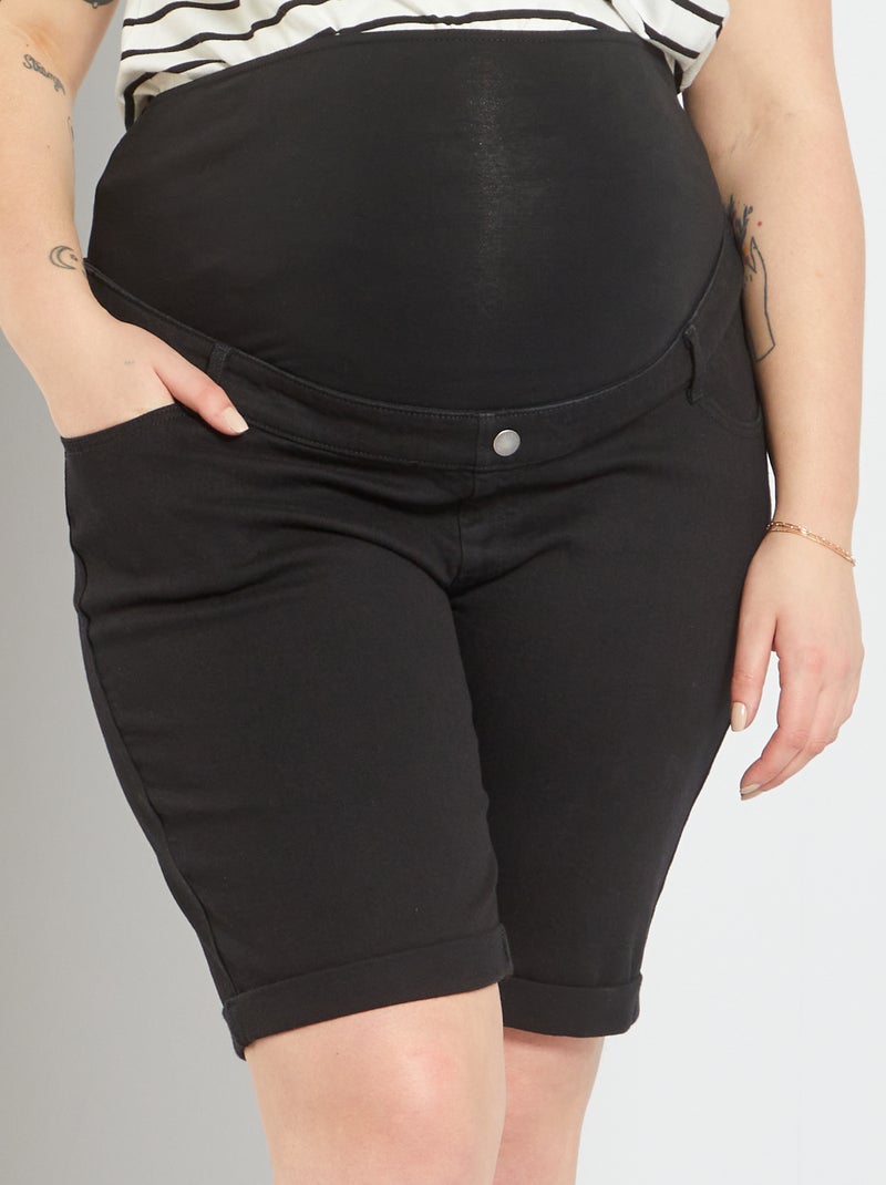 Bermudas de grávida PRETO - Kiabi