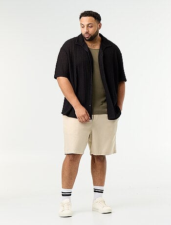 Bermudas de linho misto