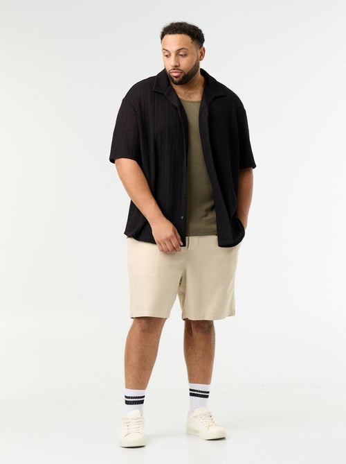 Bermudas de linho misto - Kiabi